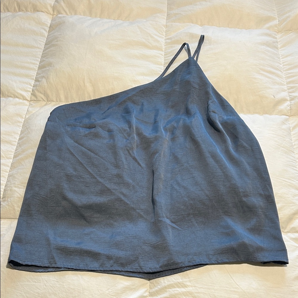 NWOT A New Day Women’s Blue Asymmetrical Tank Top